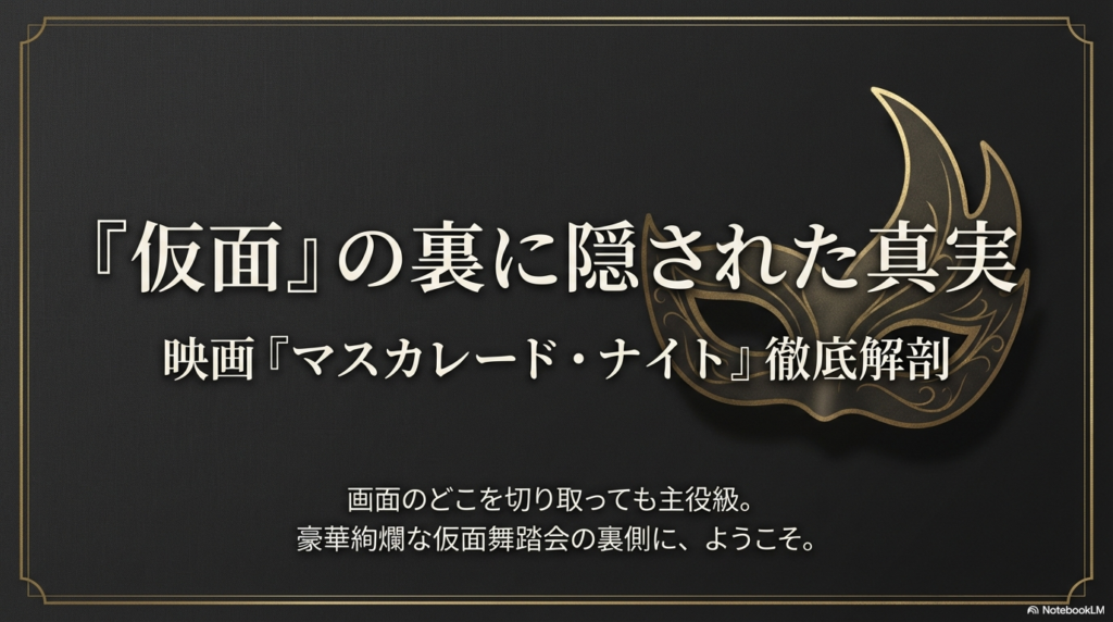 【相関図】マスカレード・ナイトの豪華キャスト