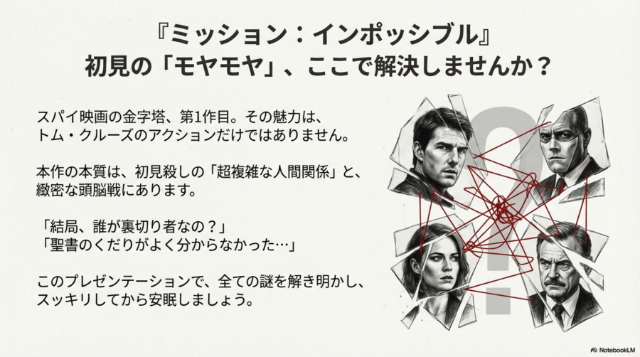 ミッションインポッシブル1相関図で完全整理｜ヨブの正体と裏切りの構造を解説