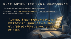 『今夜、世界からこの恋が消えても』透の死因は？日記を書き換えた理由と結末をネタバレ解説