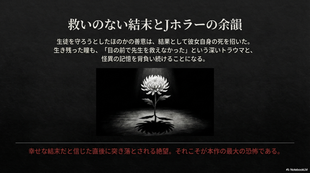 生き残った三浦瞳に残された余韻
