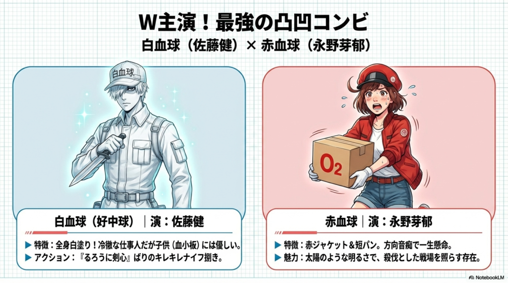 「赤血球役の永野芽郁の衣装や太ももへの注目度と評価」見出しの直前。