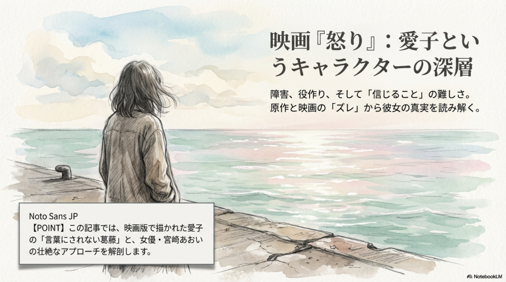 映画「怒り」愛子の障害設定とは？宮崎あおいの役作りと結末を考察