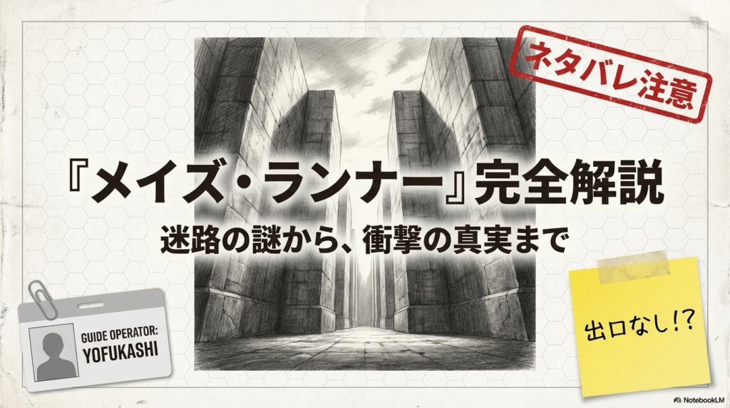 『メイズ・ランナー』はどんな話？あらすじ・登場人物・怪物グリバーを完全解説！