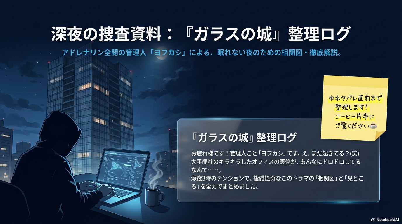 松本清張「ガラスの城」相関図とあらすじ！キャストや結末を解説