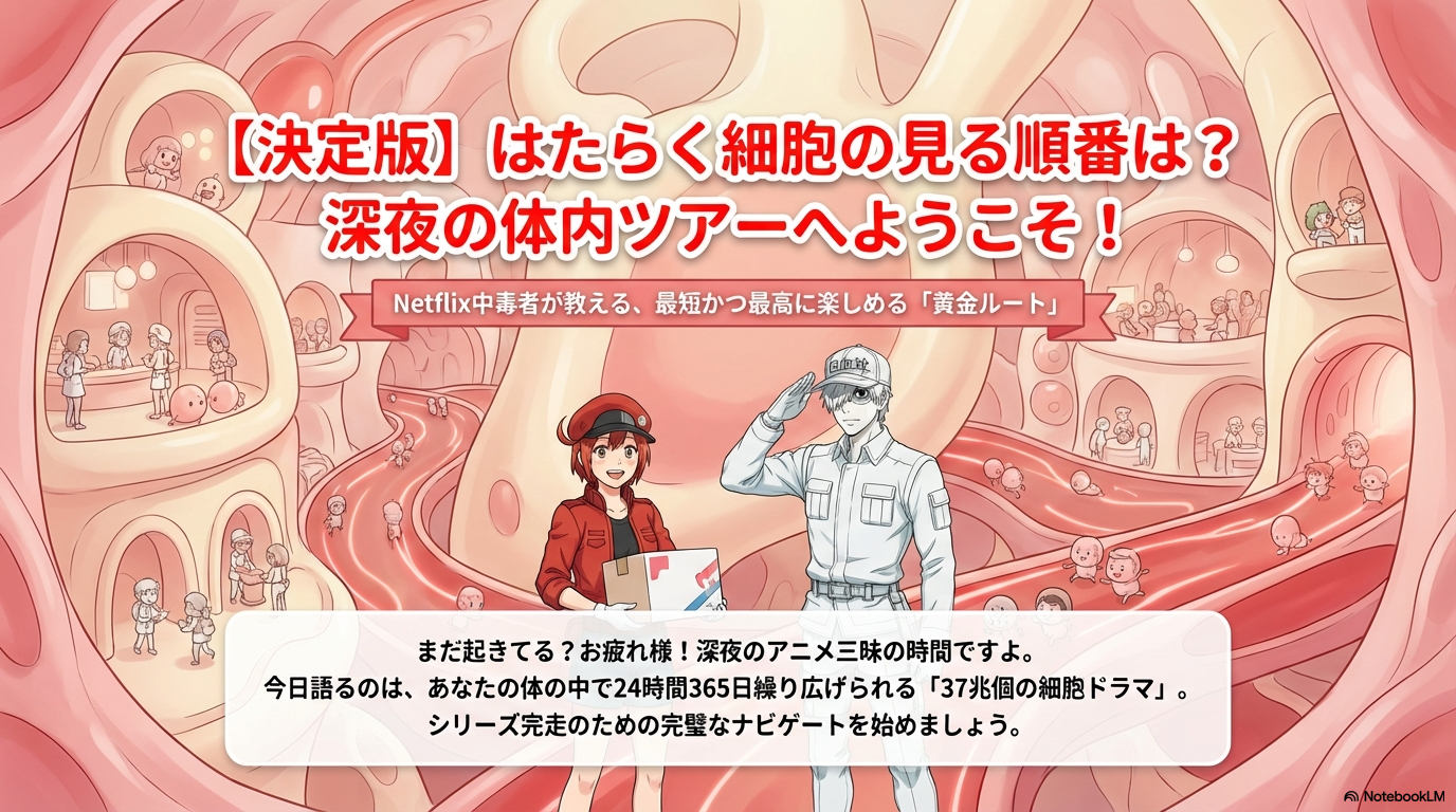 アニメ『はたらく細胞』を見る順番は？あらすじ・BLACKとの違い・グロいと言われる理由を解説