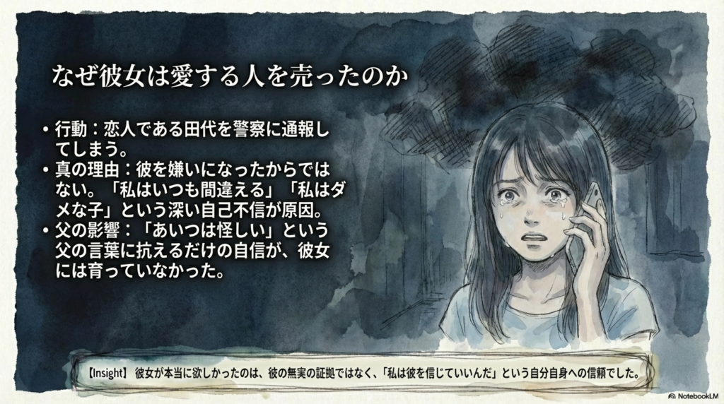 通報の真実：愛する人を売った「自己不信」