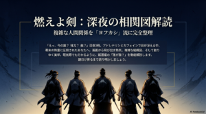 映画『燃えよ剣』相関図で人物関係を解説!芹沢鴨の女と山田涼介の減量秘話も