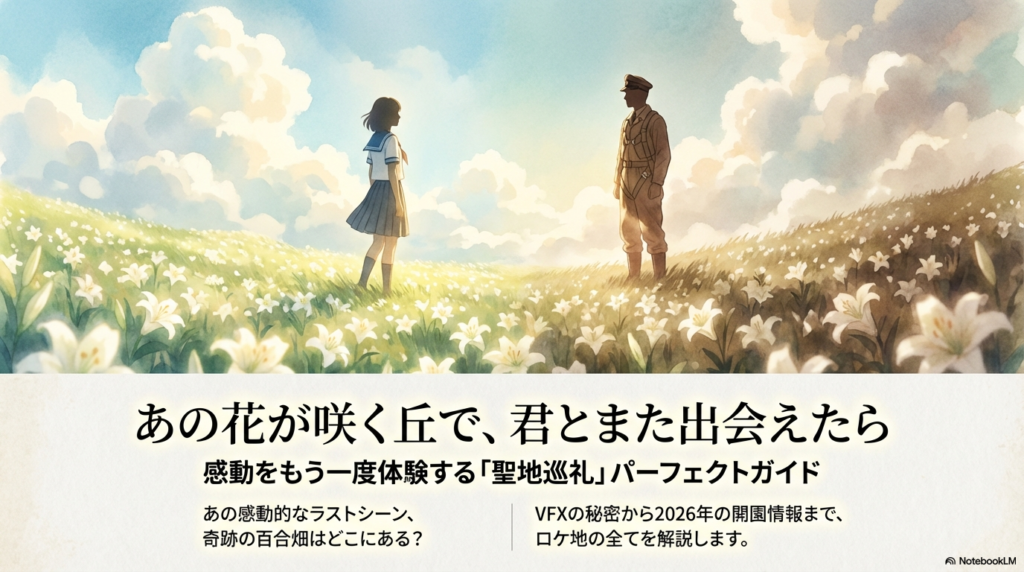 映画『あの花が咲く丘で君とまた出会えたら』聖地巡礼！あの美しい百合畑の場所はどこ？撮影ロケ地を徹底調査