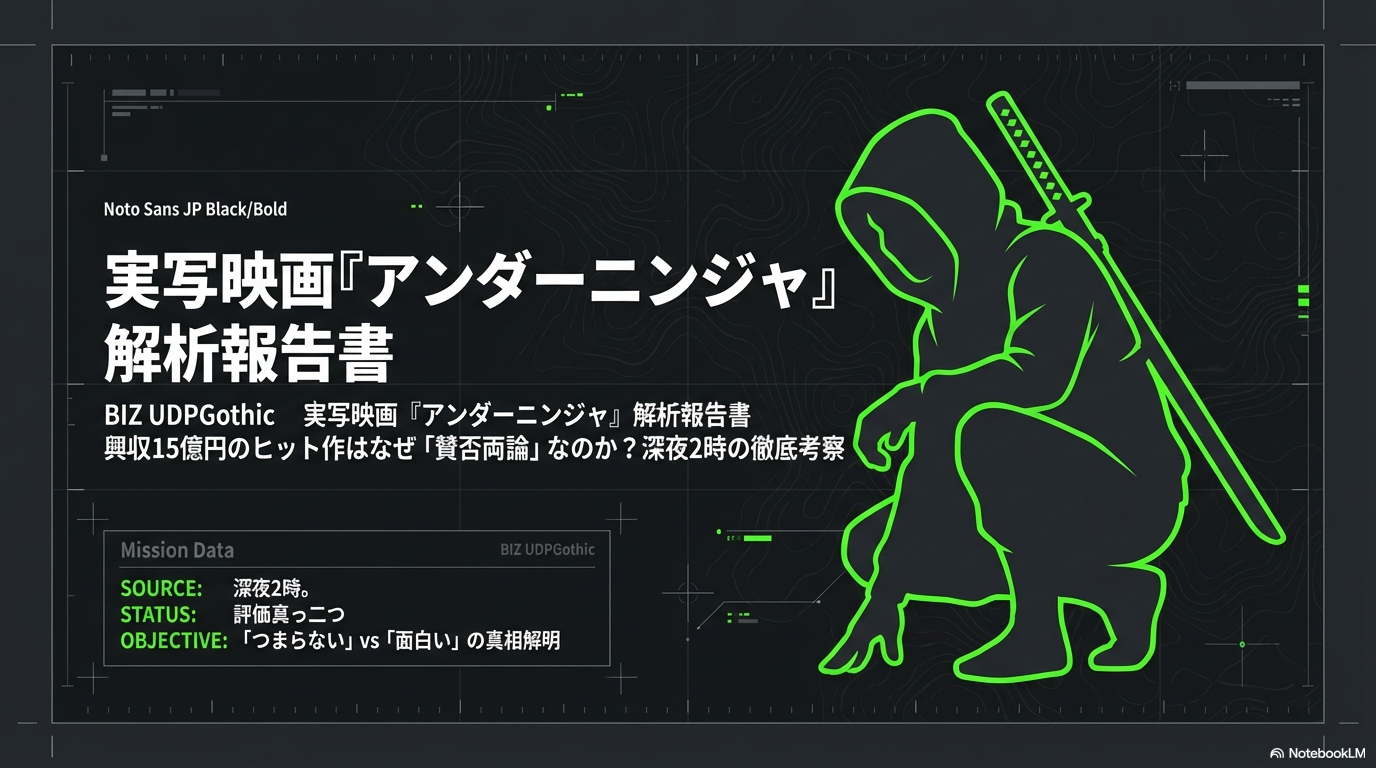 映画アンダーニンジャはつまらない？相関図や評価が分かれる理由を解説