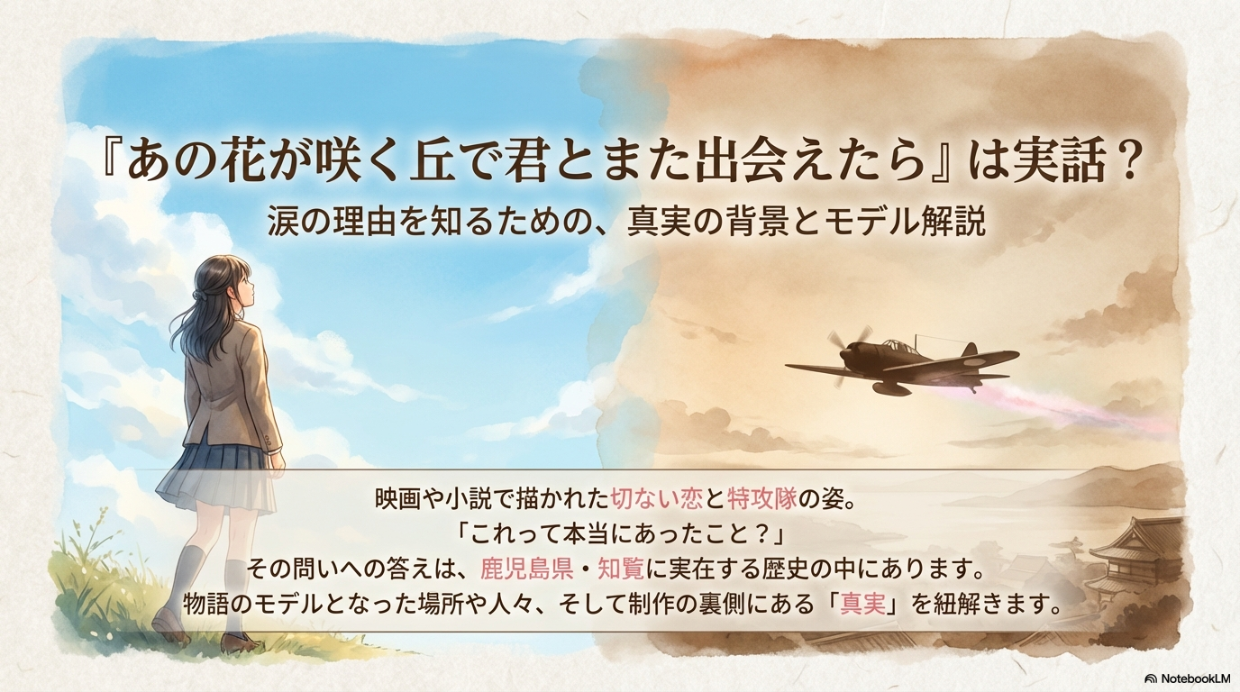 『あの花が咲く丘で君とまた出会えたら』は実話？モデルになった知覧特攻平和会館や資料館を解説！