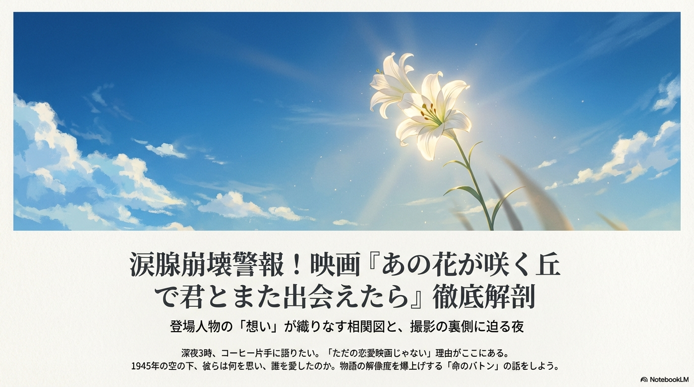 映画『あの花が咲く丘で君とまた出会えたら』登場人物・相関図まとめ！福原遥・伊藤健太郎・出口夏希らキャストと板倉・ツルさんの役どころ