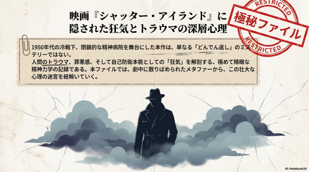 『シャッター・アイランド』最後はわざと？登場人物相関図と洞窟の女の謎を徹底考察